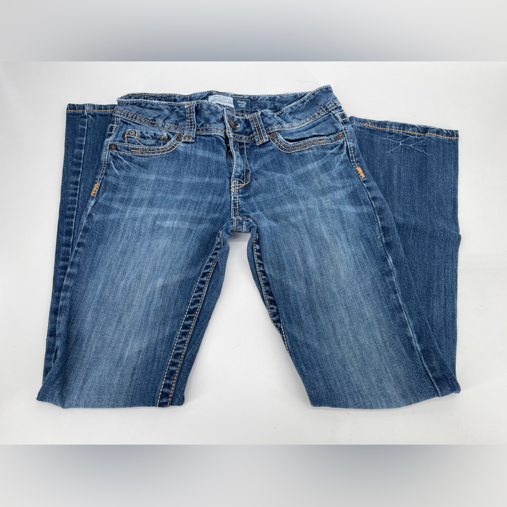 ⭐️Aeropostale Hailey Skinny Flare Women's Blue Boyfriend Jeans - Faded Indigo